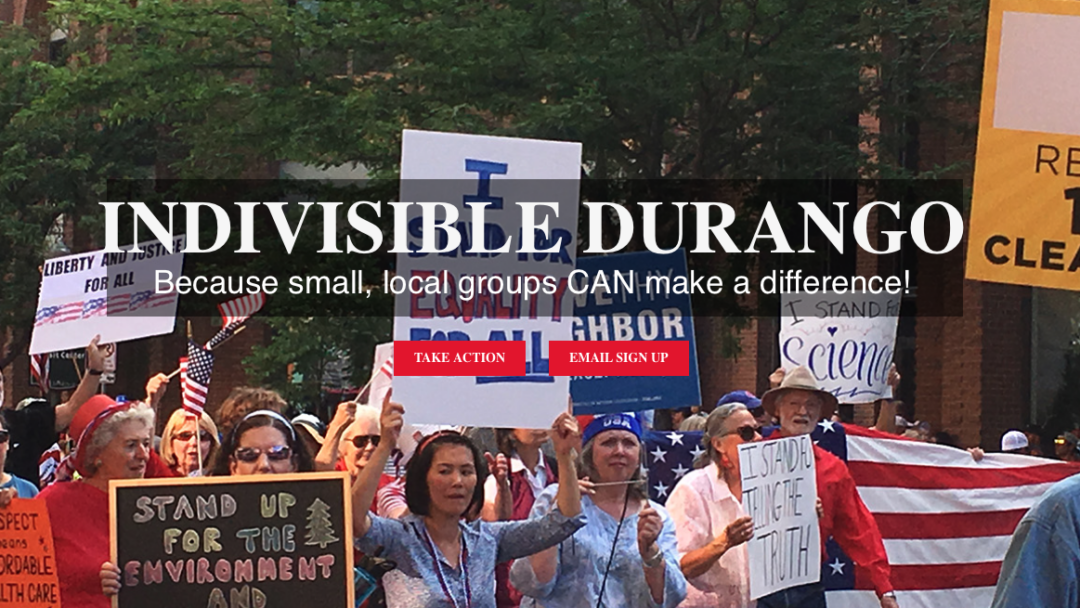 Indivisible Durango People’s March – Saturday, January 18 at 11:30am